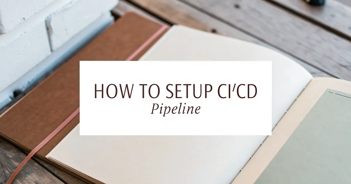 How to Setup CI/CD Pipeline