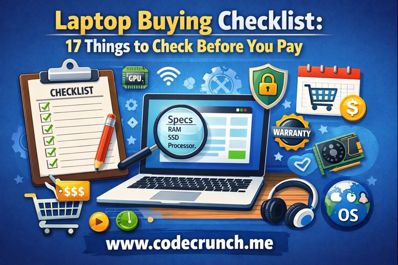 laptop buying checklist