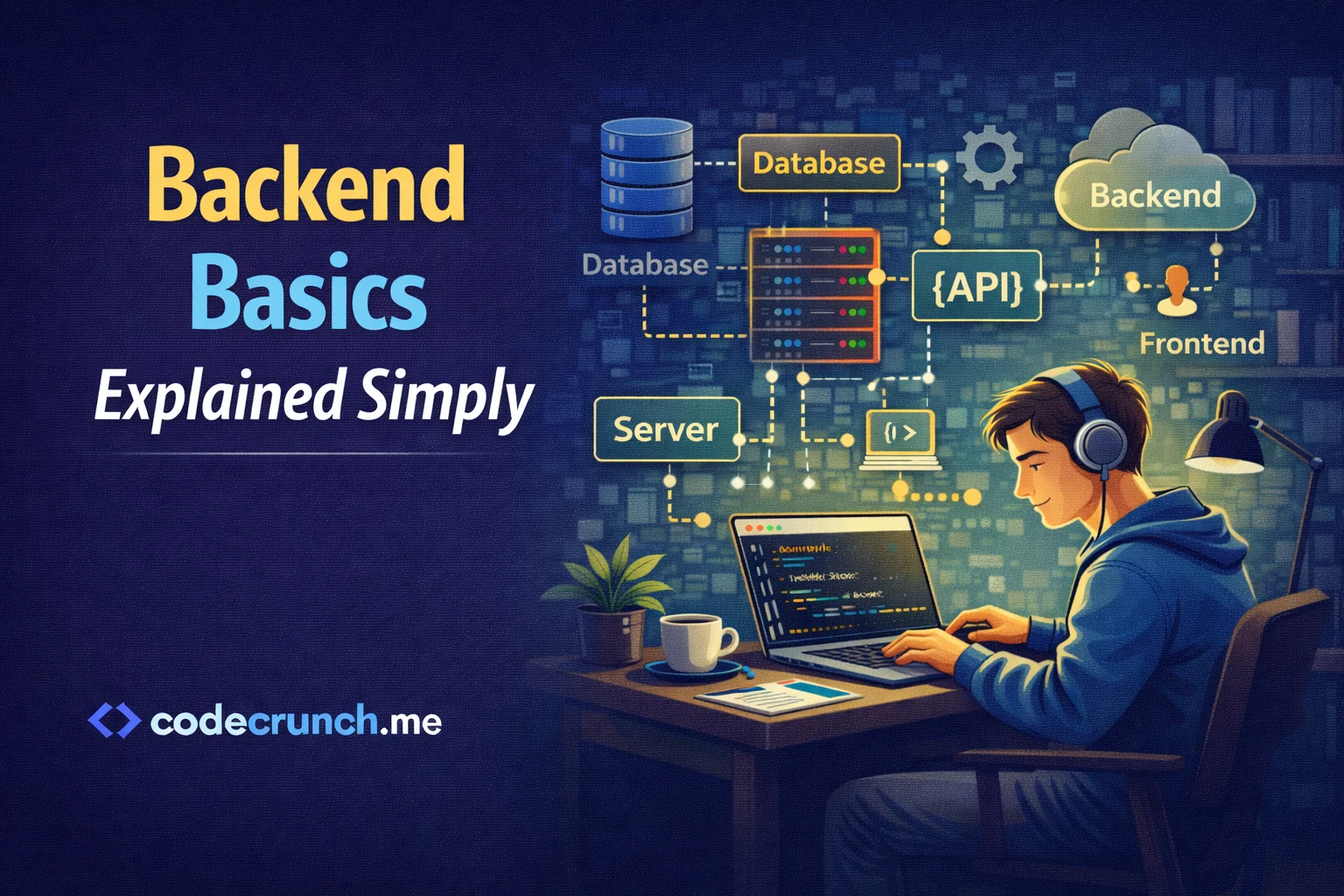 backend basics explained simply codecrunch